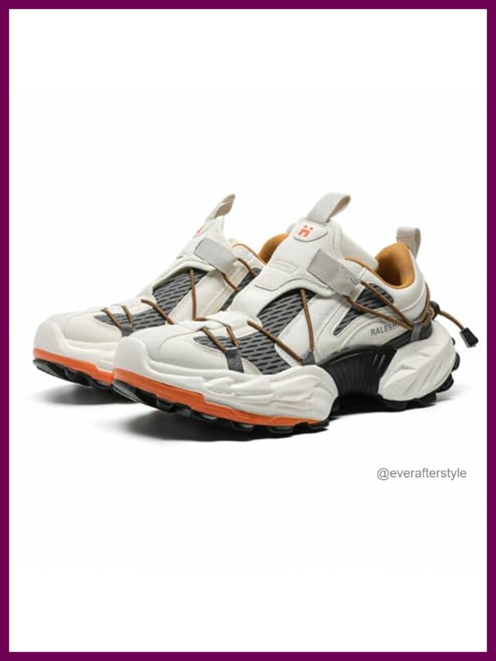 Chunky Dad Platform Sneakers 2.4" Quick-Lace Non-Slip EVA Mesh